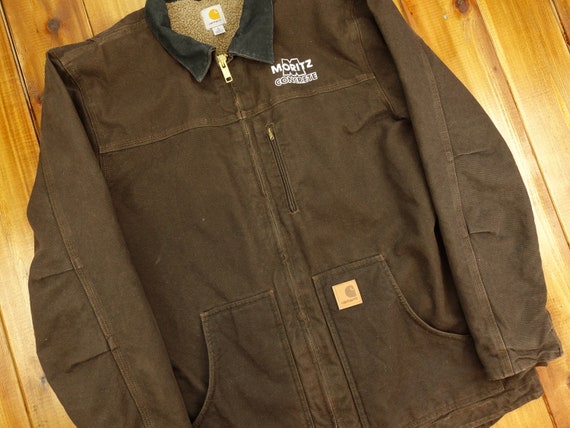 Carhartt Sherpa Lined Chore Jacket Size Large D13