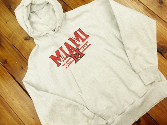 Champion Reverse Weave Miami University Hoodie Siz