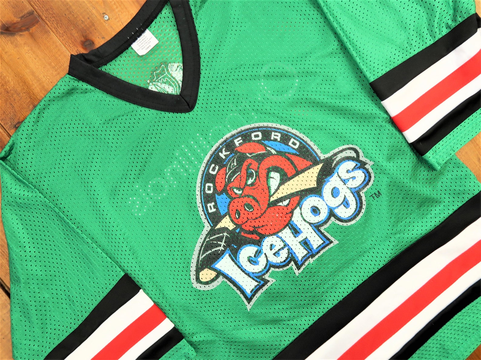 Vintage Rockford Icehogs Hockey Jersey Size Youth LargeXL H2 Etsy