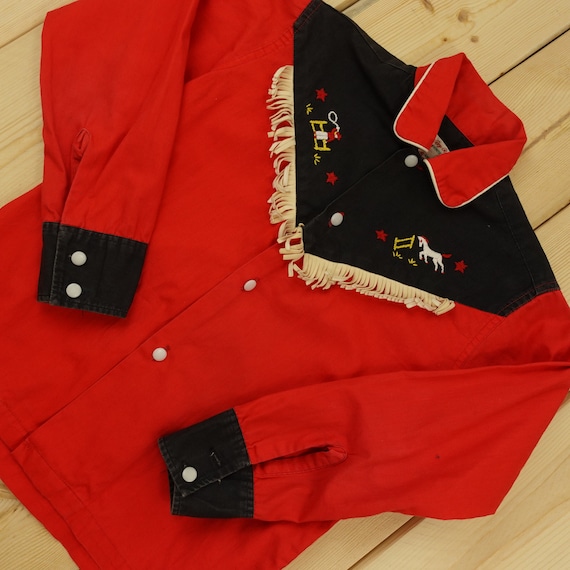 Roy Rogers Frontier Wear Tassels Western Button Up