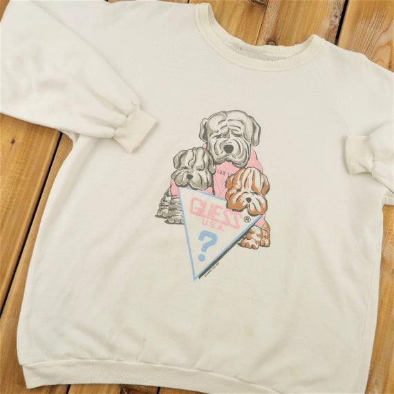 1987 Guess USA Crewneck Sweater Size MediumA11