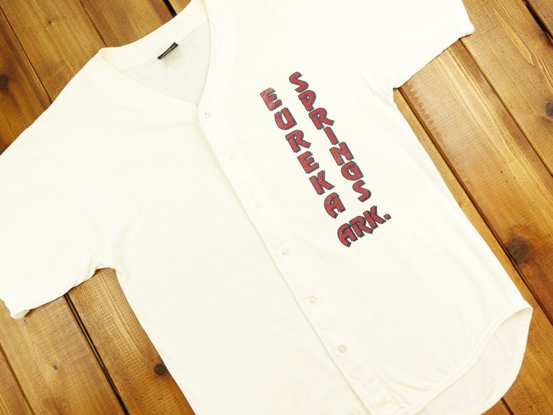 Eureka Springs Ark Vintage Jersey Style Shirt Size Large D12