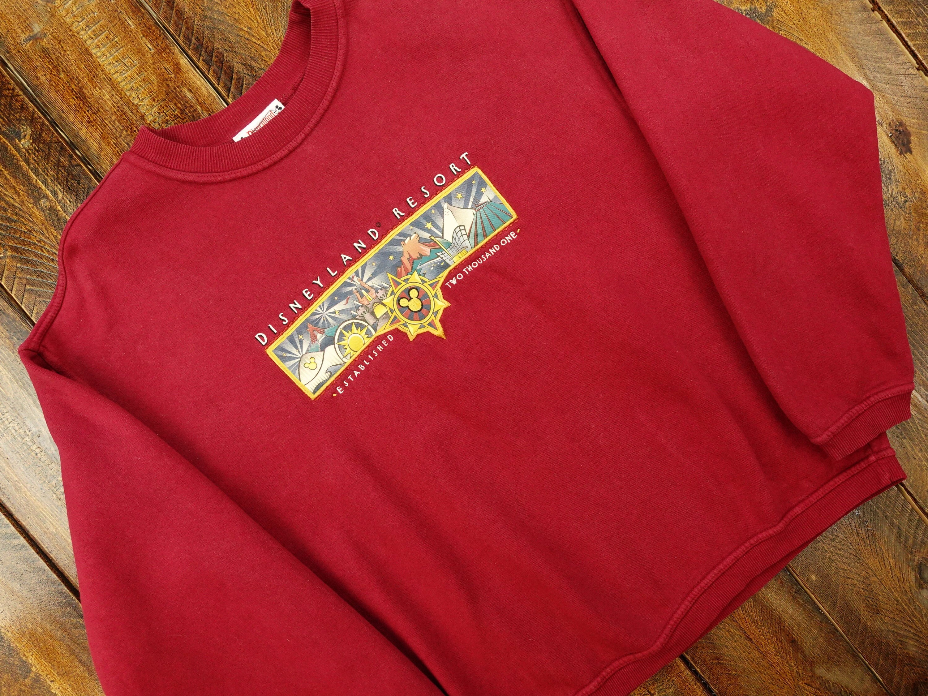 Vintage Disneyland Resort Embroidered Sweatshirt Size Large | Etsy