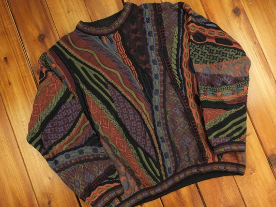 Baracuta By Tundra Vintage Textured Patterned Knit