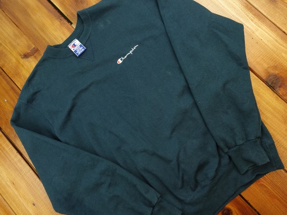 Champion Vintage Embroidered Sweatshirt Size Large