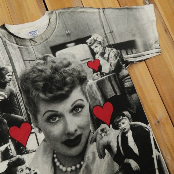 I Love Lucy 50s TV Show All over Print 90s T shir