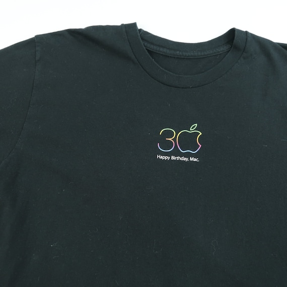 Apple 30th Anniversary Promo Graphic T Shirt Size