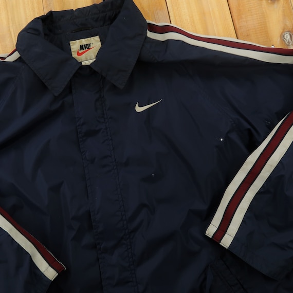 Nike Embroidered Swoosh Taped Windbreaker Size XL