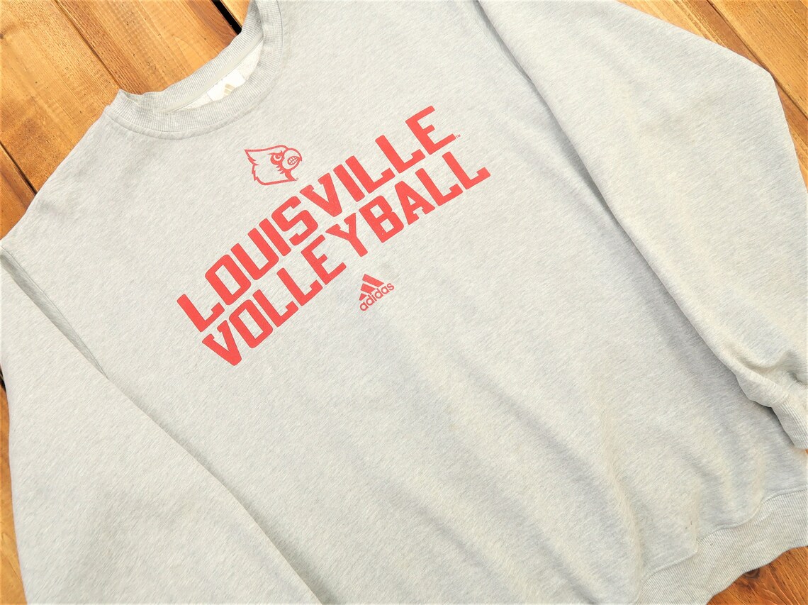 Vintage Adidas Louisville Volleyball Sweatshirt Size Large H2 Etsy
