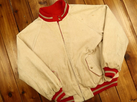 Alan Craig Red And Corduroy Vintage Reversible Jac