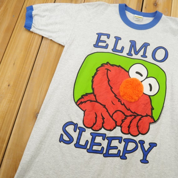 Vintage Elmo Sesame Street Lounge T Shirt One Size