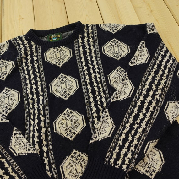 Jantzen 90s Abstract Knit Sweater Size XL C8