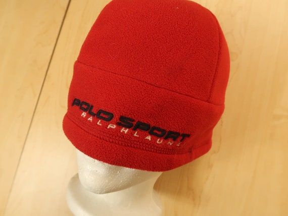 Vintage Polo Sport Fleece Beanie Hat D8