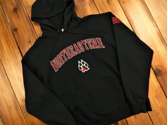 Northeastern University Vintage Champion Hoodie Si