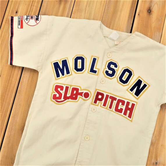 1993 Molson Slo Pitch Baseball Jersey Size MediumA