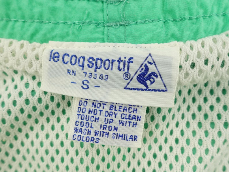 Vintage Le Coq Sportif Mesh Lined Swim Trunks Size Small Z10