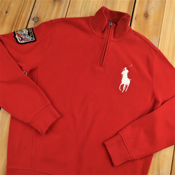 Polo Ralph Lauren Ski Patch Quarter Zip Sweater Si