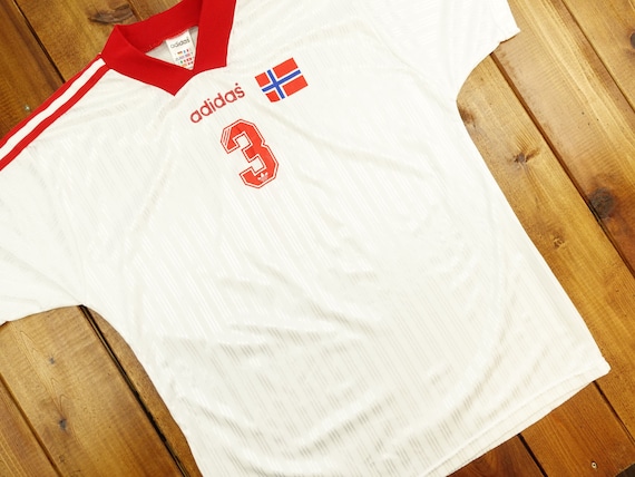 Vintage Norway Adidas Soccer Jersey Size Large D14