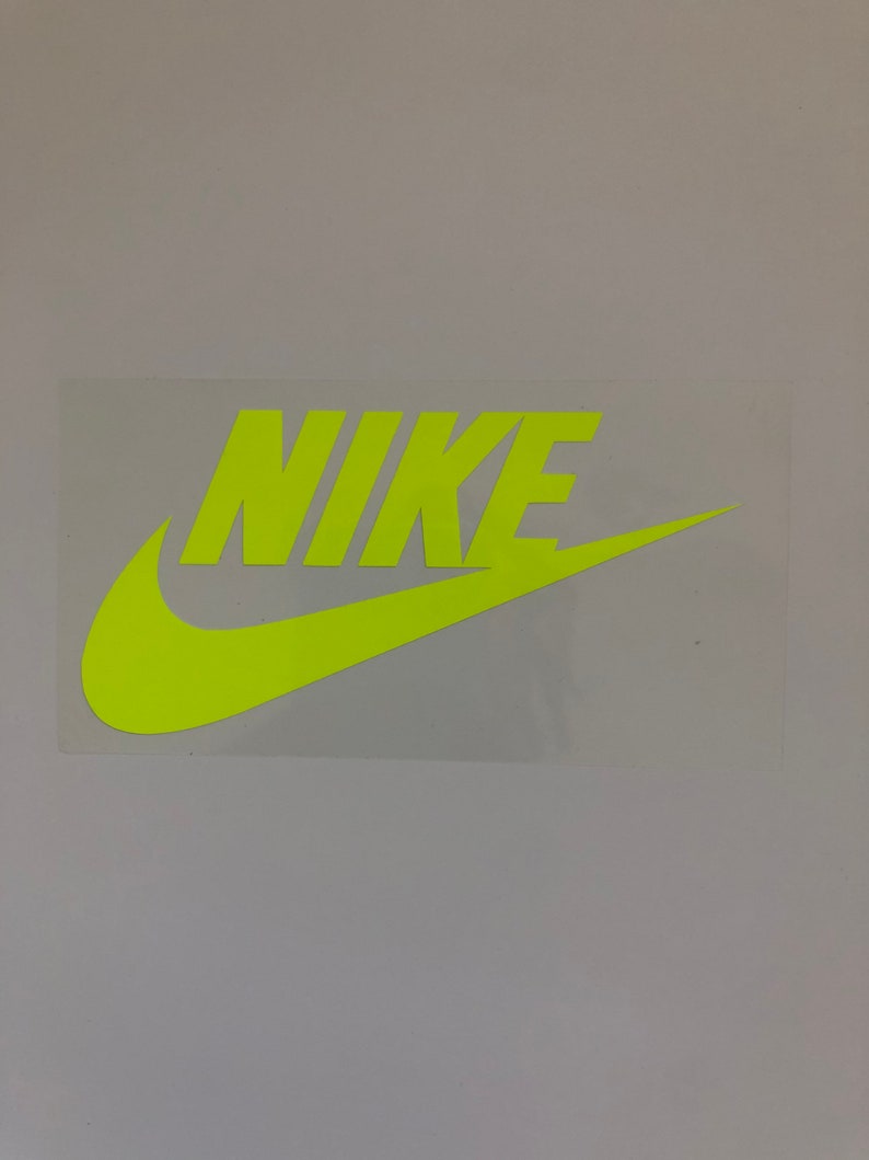 Nike Swoosh Heat Transfer Vinyl Iron On Decal Just Do It Etsy