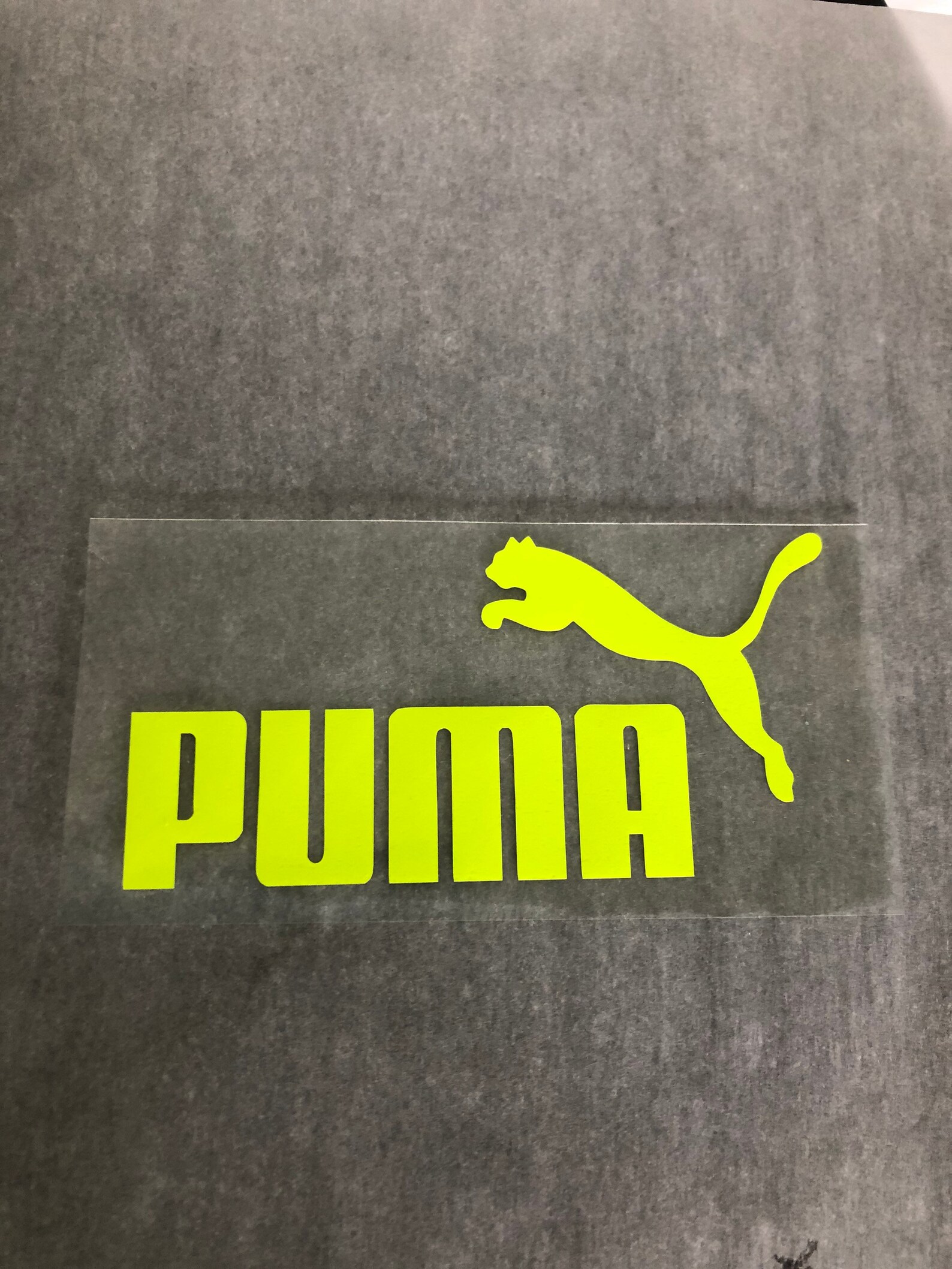 Puma Heat Transfer Vinyl Ironon Decal Puma Logo Neon Etsy