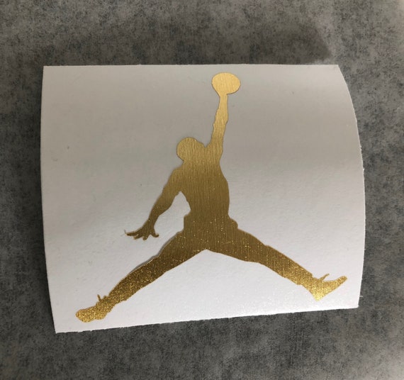Gold Jordan Stickers for Sale