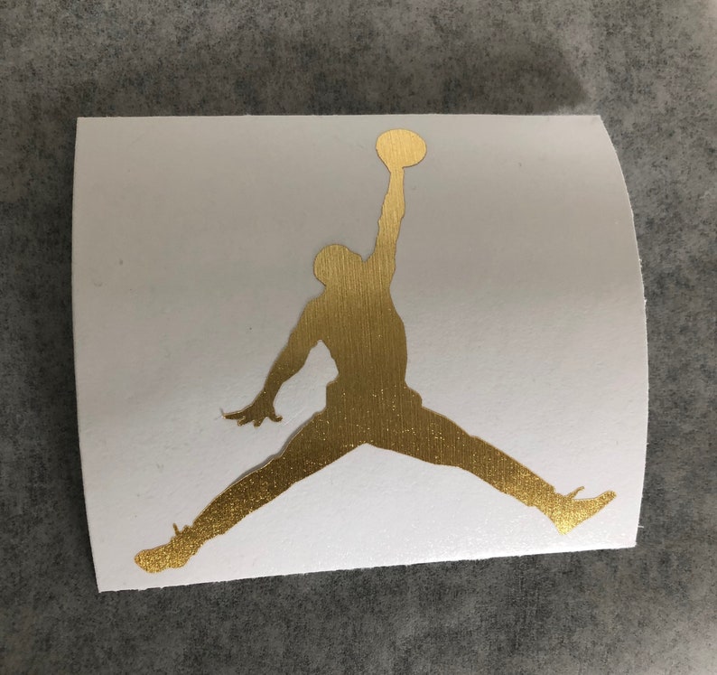 Permanent Decal Jordan Jumpman Michael Jordan Vinyl Sticker Etsy