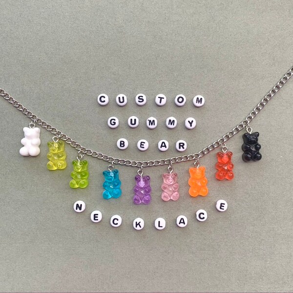 Gummy Bear Necklace Etsy