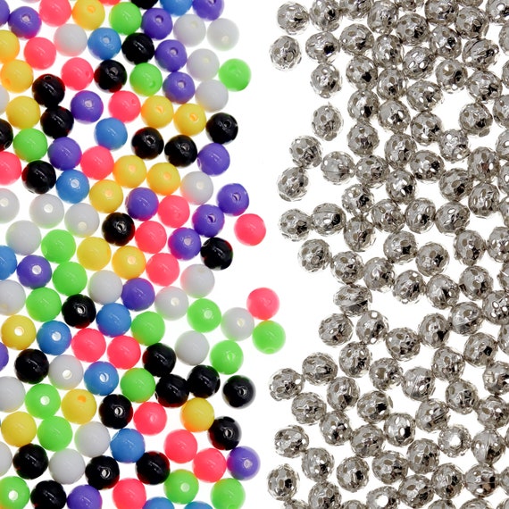 800 Acrylic Beads for Jewelry Making Supplies for Adults 400