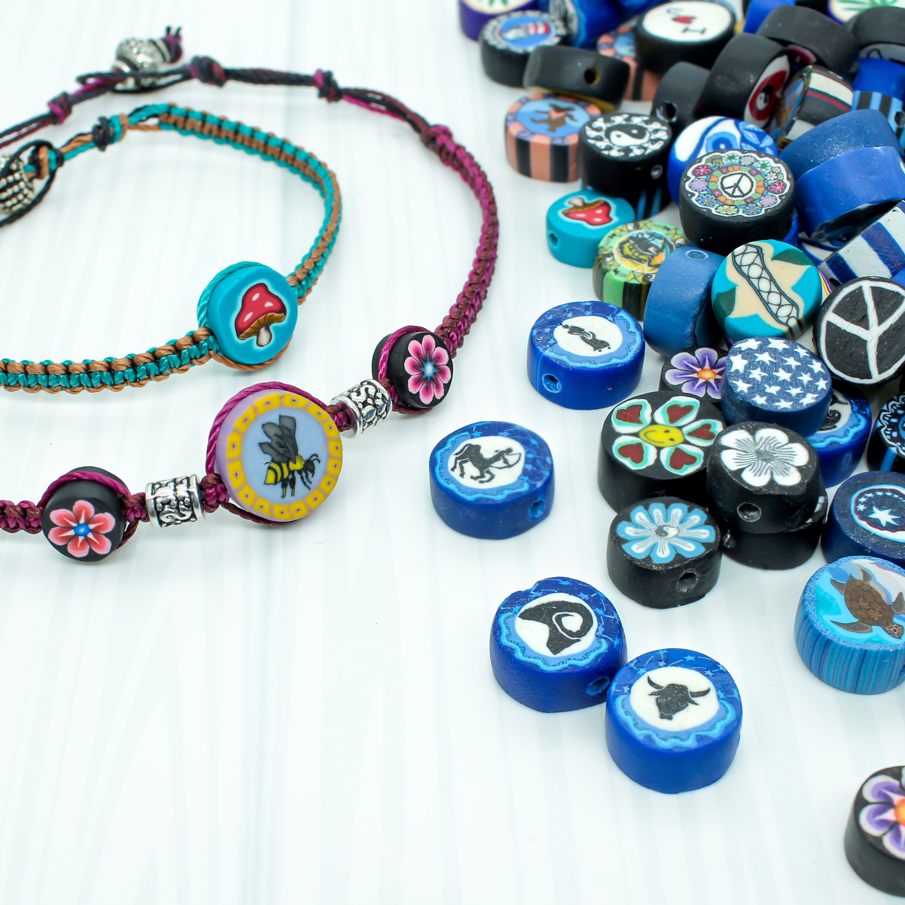 300 PCS Polymer Clay Disc Beads for Jewelry Making and 10 Etsy