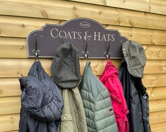 Coat Rack, Personalised Coat Storage Hooks, Family Coat Hooks Storage Rack, Stylish Coat Rack