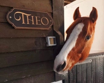 Pépinière Horse Stable Nom Plaque Signe Pet sign Enfants'S Chambre à coucher