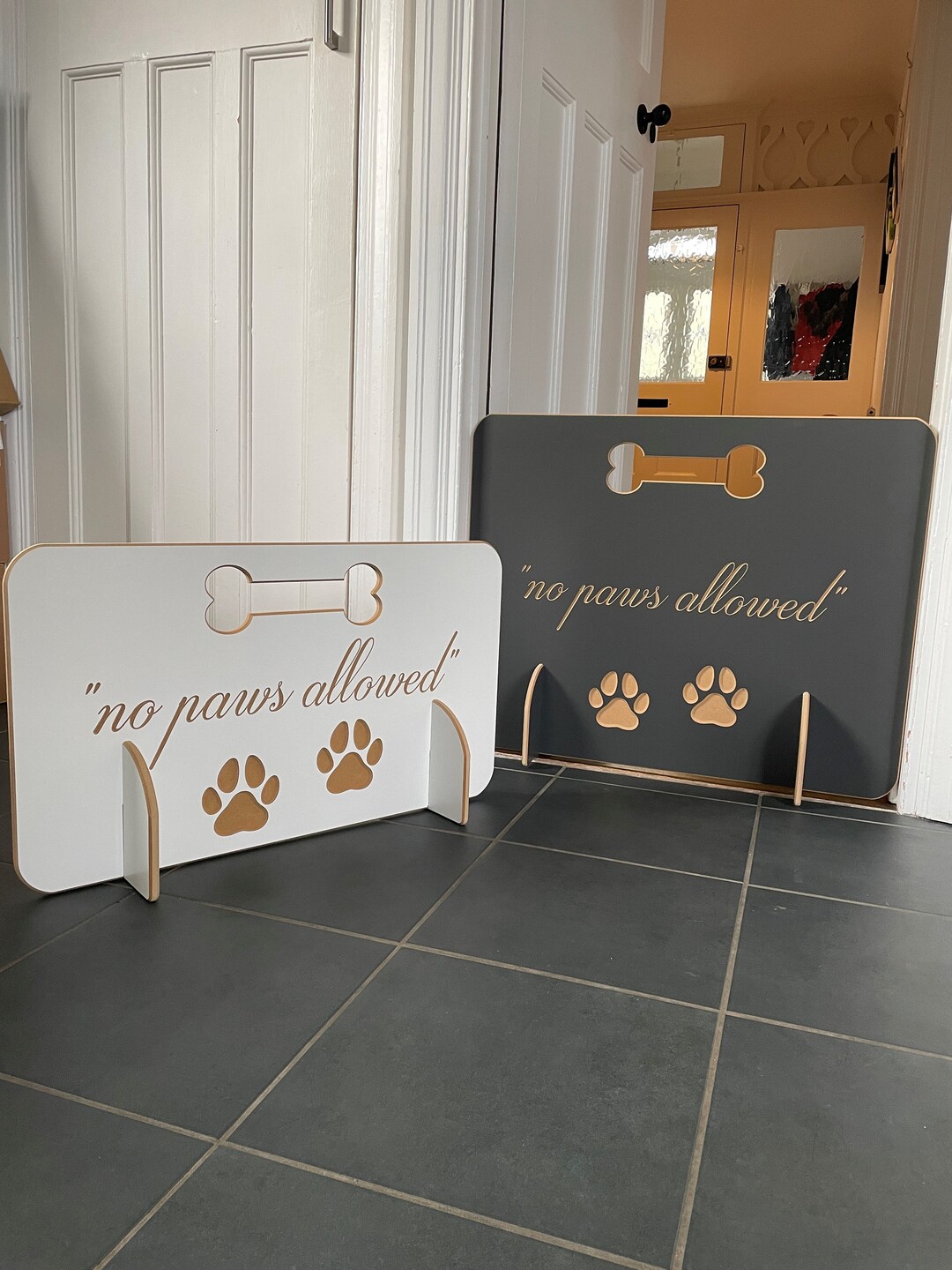 Doggy Stopper, no Paws Allowed Dog Stopper for Stairs, Dog Stopper, Dog Gate, Pet Gate, Door