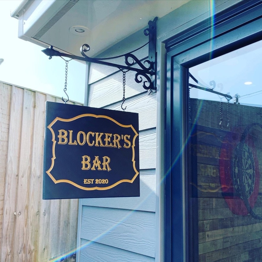 Hanging Pub Sign personalised carved wooden bar signs for Etsy