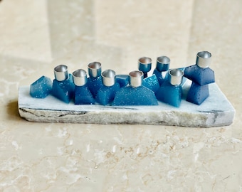 Hanukkah Menorah, original, resin made