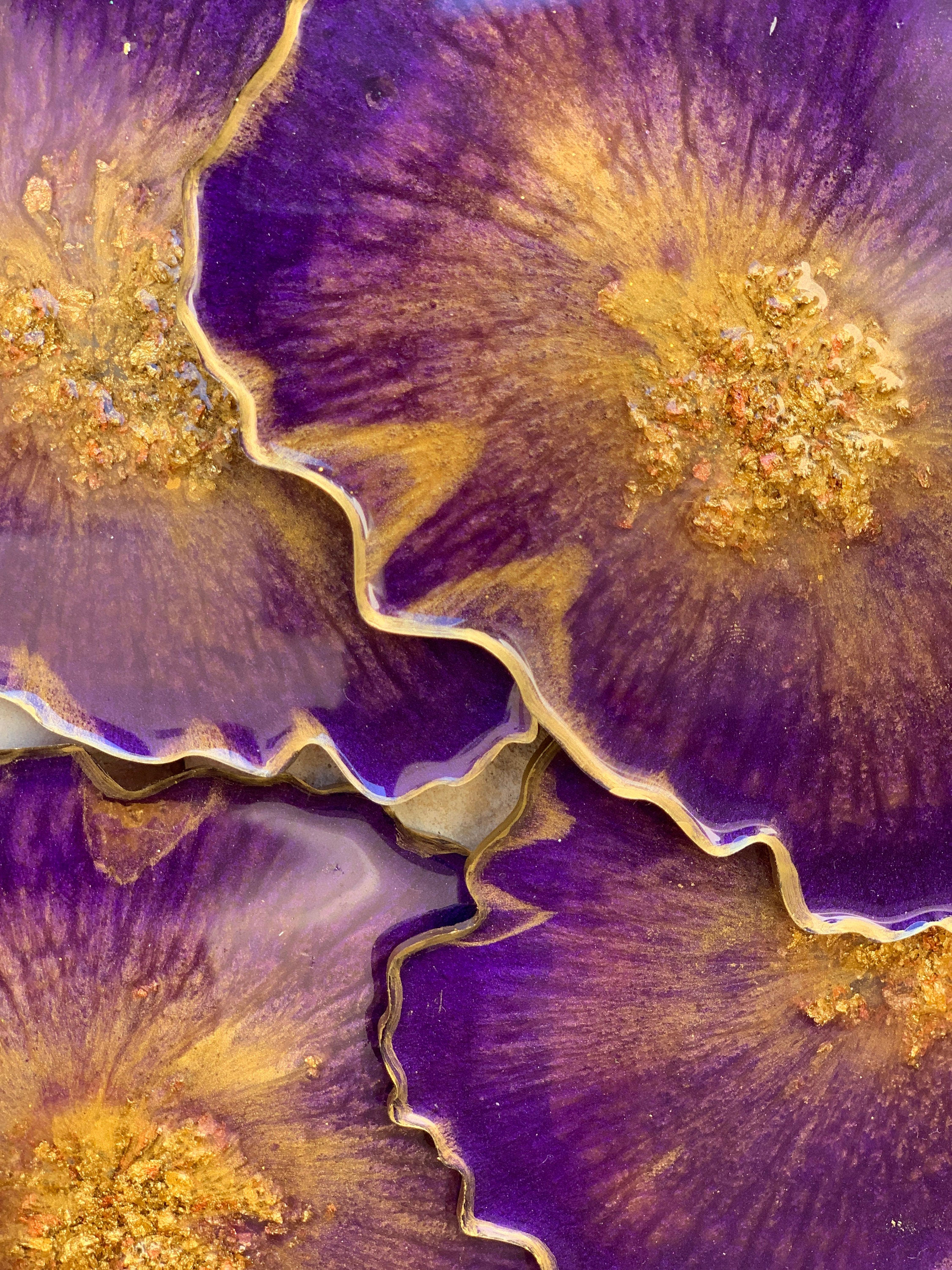 Geode resin coaster set set of 4 epoxy resin geode coasters. Etsy