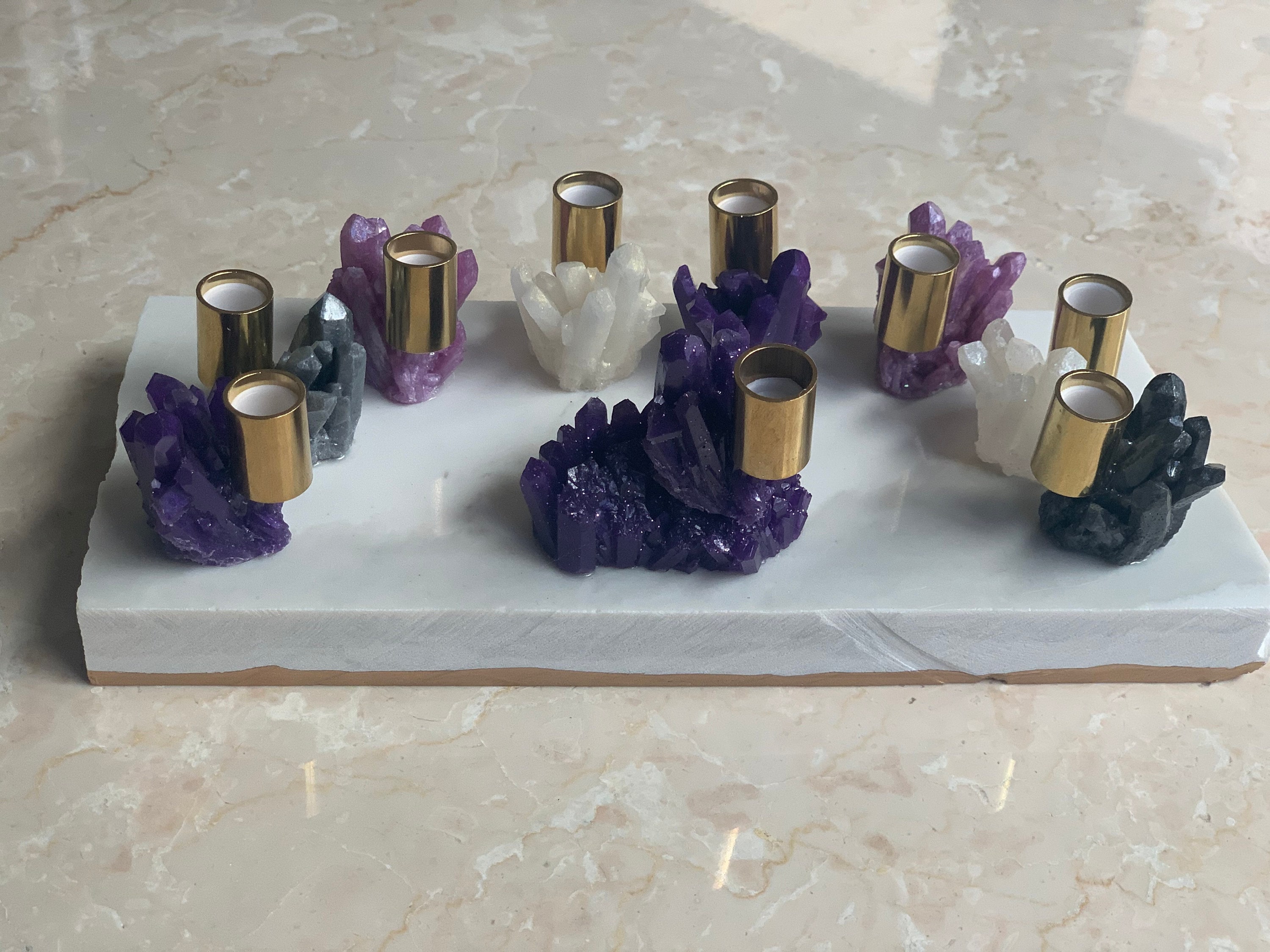 Hanoukka Menorah, Original, Résine Faite