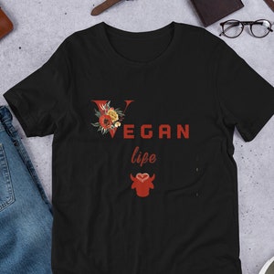 Vegan Life Camisa vegana camisa vegana para las mujeres orgullosas de ser camisa vegana. Camisa vegana. Regalo vegano para mujeres. Camisa amante de los animales. Camisa vegana estilo de vida