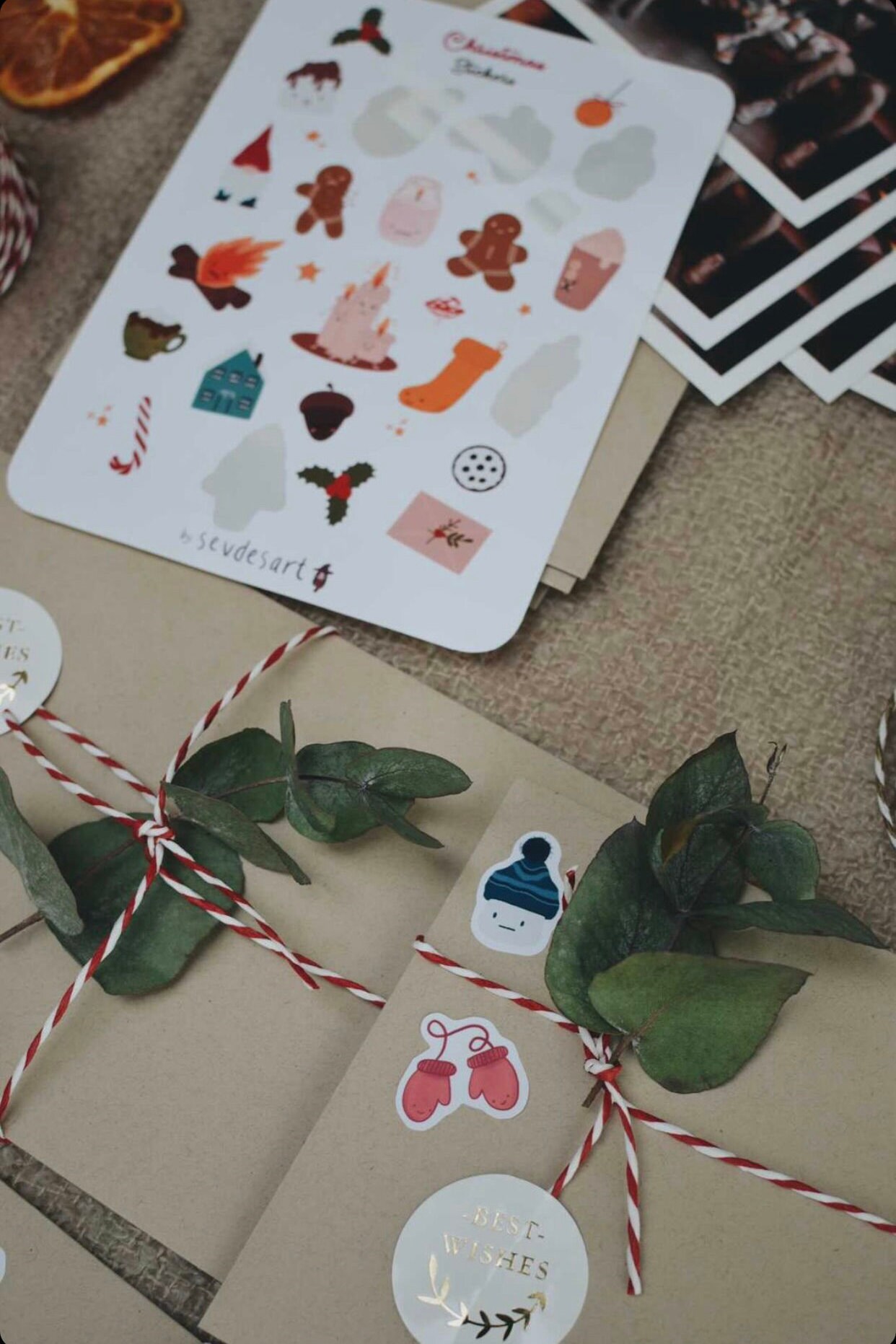 christmas sticker sheets christmas holiday sticker set cute etsy