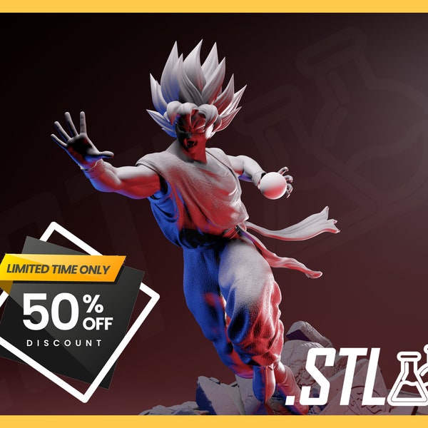 Goku Digital File for 3D Printing Figurine Son Goku Manga STL 3D Printing Super Sayan Anime San Goku Kakarot Miniature Print STL File Goku