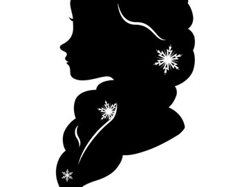 Download Elsa Silhouette Svg Etsy