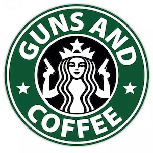 CAFÉ Y ARMAS Archivo svg café