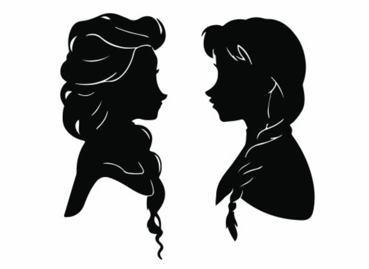 Anna and Elsa SVG | Etsy