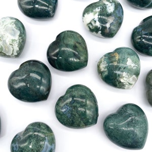 Moss Agate Heart
