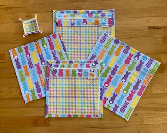 Silhouette Bunnies Easter Project Bag: Quilting, Sewing, Drawing (Plus Free ORT Bowl)