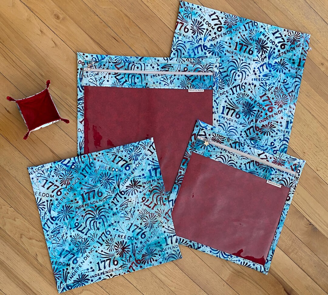 Patriotic 1776- Project Bag: Cotton Quilting, Sewing + Free ORT Bowl - Etsy