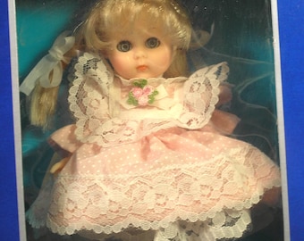 Vintage 1984 Vogue Ginny Doll "Little One" - Blonde, Pink Dress, NIB