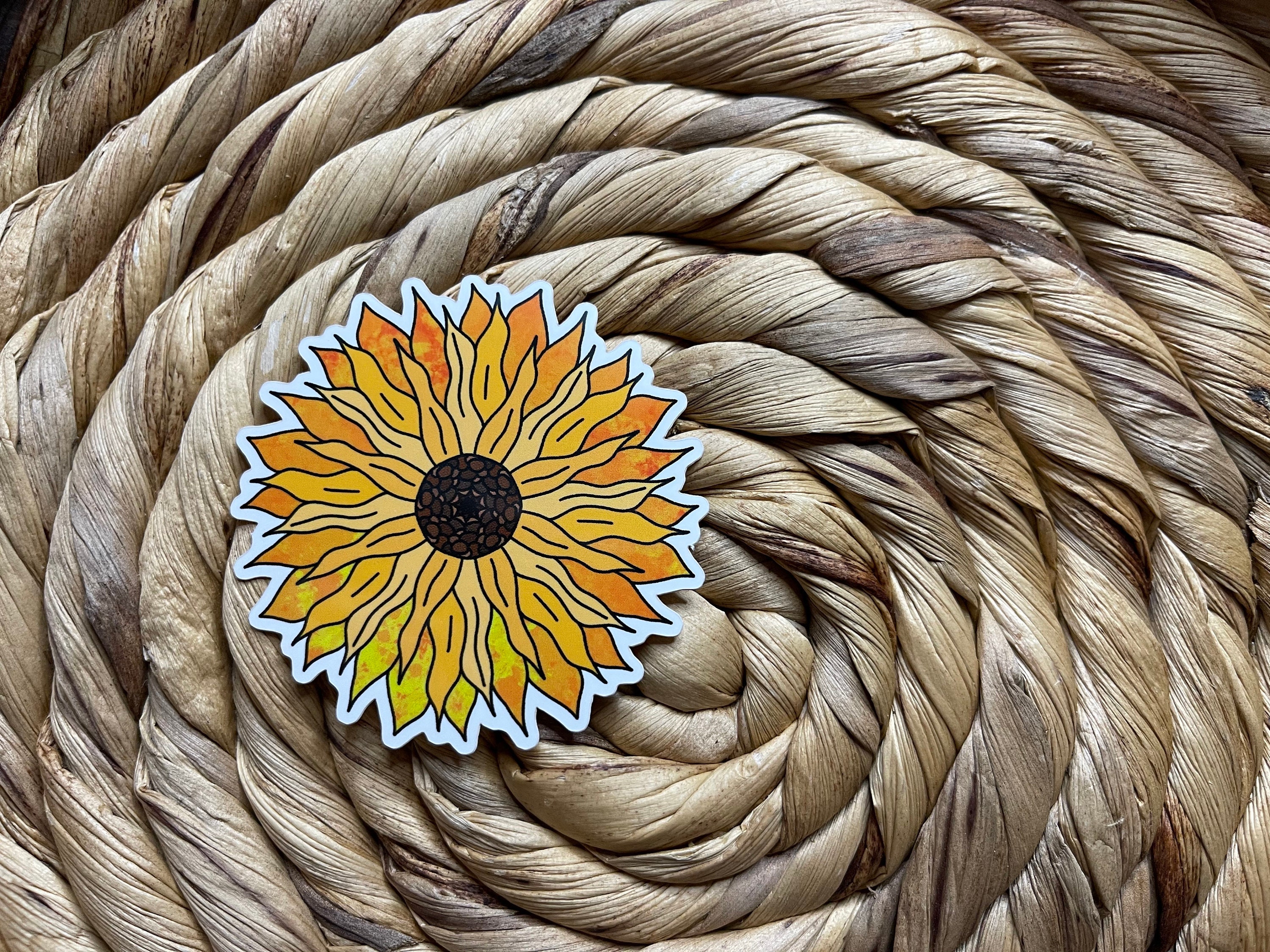 Sunflower Sticker | Waterproof | Harrison's Autism Art
