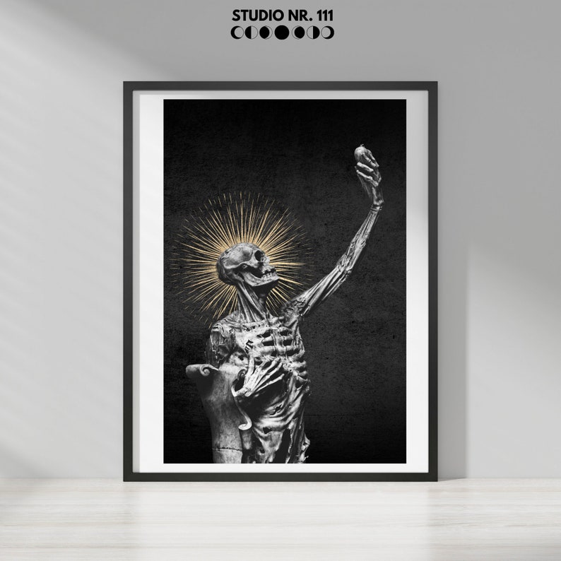Sculpture Wall Art Skeleton Print Greek Statues Print Greek Etsy