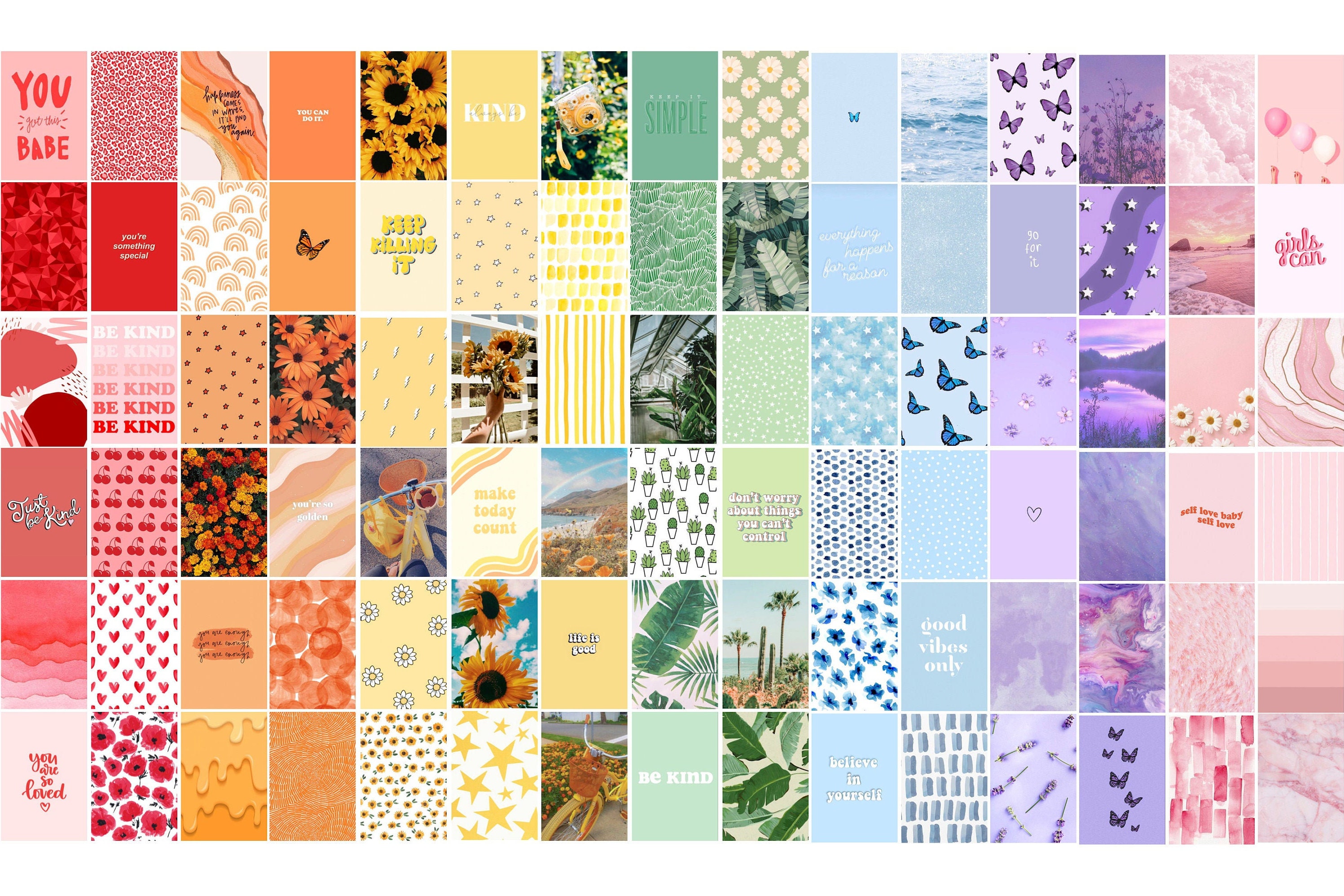 Rainbow Collage Digital Download - Etsy