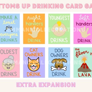 Extra Bottoms Up Expansion - Digital Download | College/Girls Night/Bachelorette Party/21st Birthday/Party Game